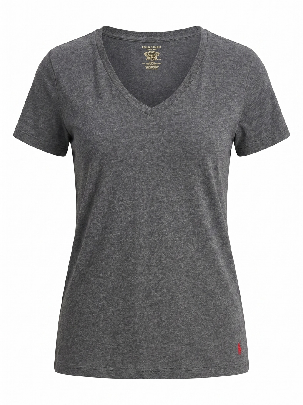 Polo by Ralph Lauren Women's Gray V-Neck Tee Size Small